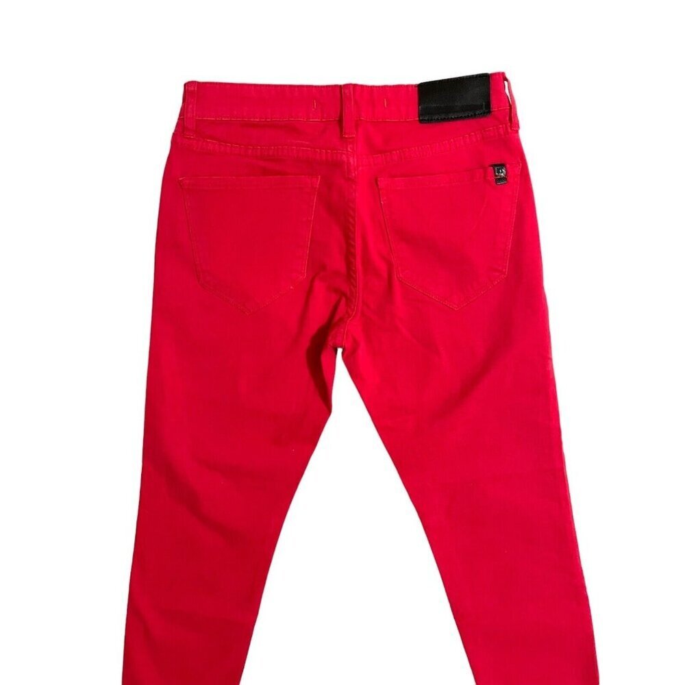 IT! Jeans Midrise Ankle Skinny Red Denim Jeans SZ 27 NWT - Picture 7 of 10